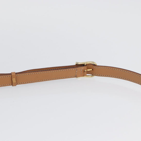 CELINE Macadam Canvas Shoulder Bag PVC Leather Brown Gold Auth am11126A