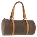 ETRO Paisley Papillon Hand Bag PVC Bordeaux Auth am11132-1