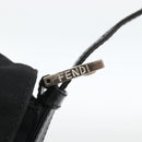 FENDI Mamma Baguette Shoulder Bag Nylon Black Silver Auth am11133-10
