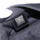 FENDI Mamma Baguette Shoulder Bag Nylon Black Silver Auth am11133-17