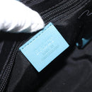 BALLY Shoulder Bag Canvas Baby Blue Silver Auth am11137A-20