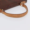 ETRO Paisley Hand Bag PVC Bordeaux Gold Auth am11139-7
