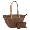 ETRO Paisley Tote Bag PVC Bordeaux Silver Auth am11145-1