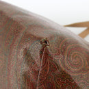 ETRO Paisley Tote Bag PVC Bordeaux Silver Auth am11145-12