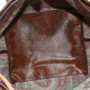 ETRO Paisley Tote Bag PVC Bordeaux Silver Auth am11145-17