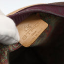 ETRO Paisley Tote Bag PVC Bordeaux Silver Auth am11145-20