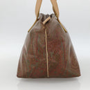 ETRO Paisley Tote Bag PVC Bordeaux Silver Auth am11145-5