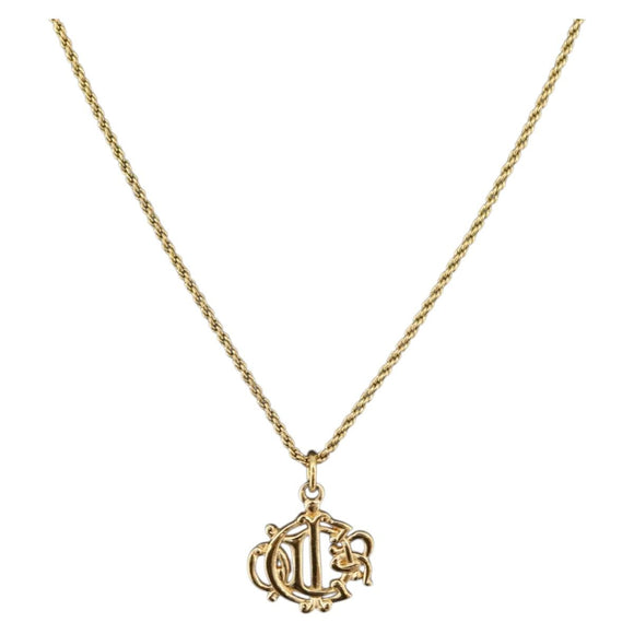 Christian Dior Necklace metal Gold Auth am11150V