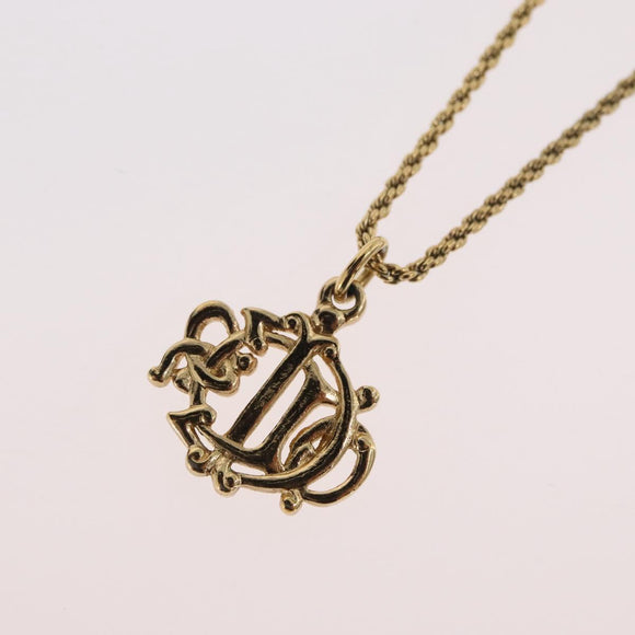 Christian Dior Necklace metal Gold Auth am11150V