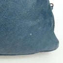 BALENCIAGA The Town Hand Bag Leather 2way Blue 240579 Auth am11151V-4