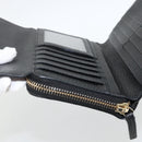 GUCCI Round Long Wallet Leather outlet Black Gold 449397 Auth am11154A-17