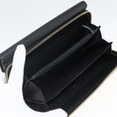 GUCCI Round Long Wallet Leather outlet Black Gold 449397 Auth am11154A-20