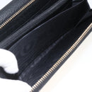 GUCCI Round Long Wallet Leather outlet Black Gold 449397 Auth am11154A-25