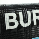 BURBERRY Roller Chain Shoulder Bag Leather Black Silver Auth am11155V-15