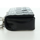 BURBERRY Roller Chain Shoulder Bag Leather Black Silver Auth am11155V-4