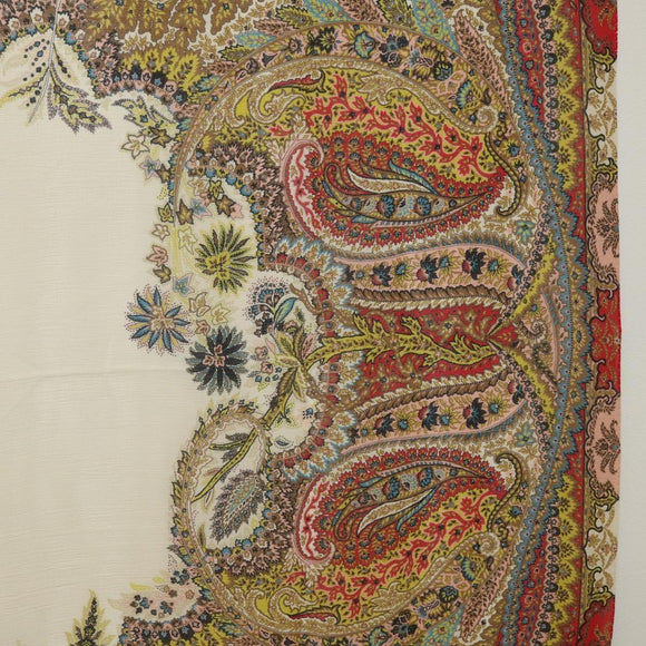 ETRO Large Format Scarf Silk Multicolor Auth am11161A