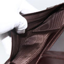 FENDI Zucca Canvas Long Wallet Black Brown Auth am11162A-18