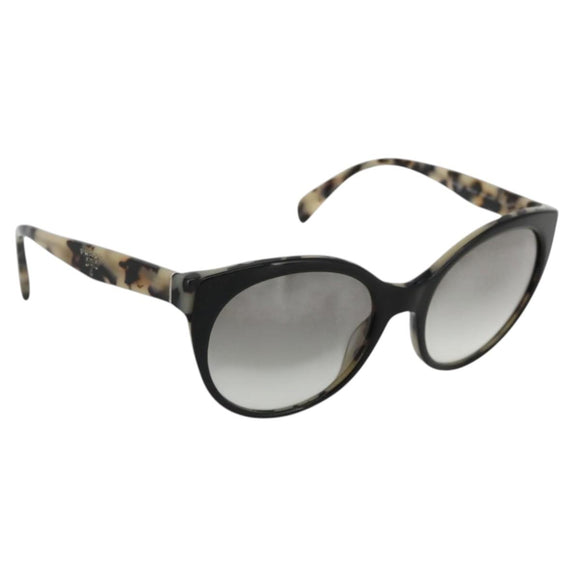 PRADA Leopard Sunglasses Plastic Black Auth am11163A