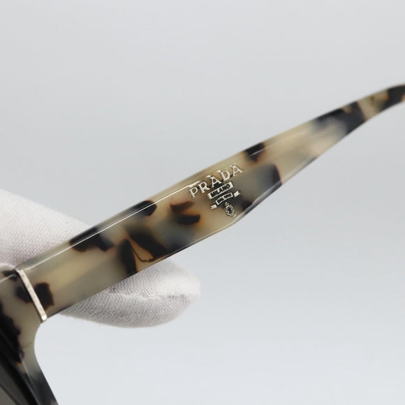 PRADA Leopard Sunglasses Plastic Black Auth am11163A