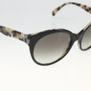 PRADA Leopard Sunglasses Plastic Black Auth am11163A-7