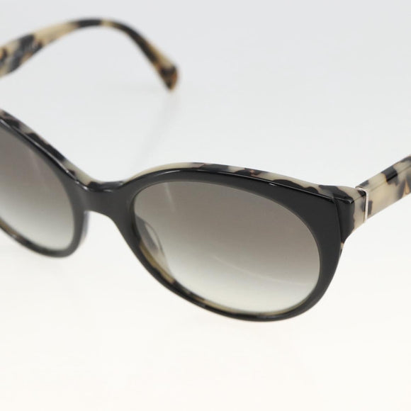 PRADA Leopard Sunglasses Plastic Black Auth am11163A
