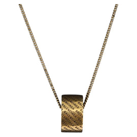 BALENCIAGA Necklace metal Gold Auth am11164V
