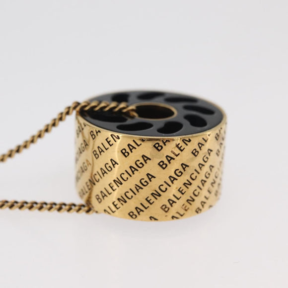 BALENCIAGA Necklace metal Gold Auth am11164V
