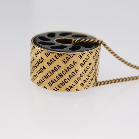 BALENCIAGA Necklace metal Gold Auth am11164V