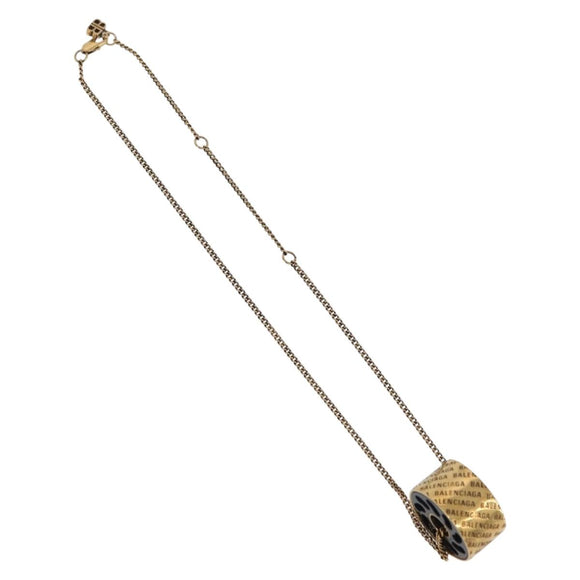 BALENCIAGA Necklace metal Gold Auth am11164V
