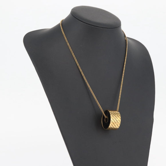 BALENCIAGA Necklace metal Gold Auth am11164V