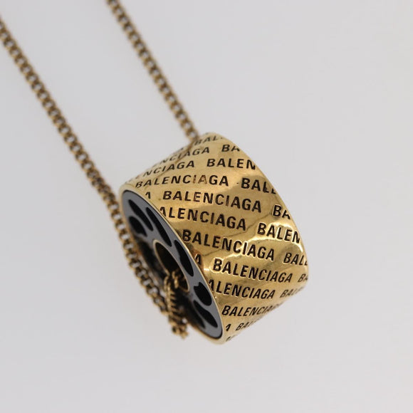 BALENCIAGA Necklace metal Gold Auth am11164V