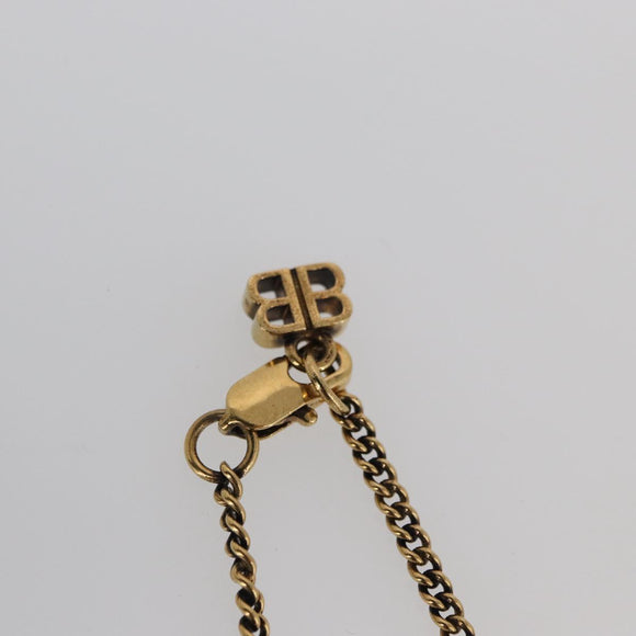 BALENCIAGA Necklace metal Gold Auth am11164V