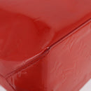LOUIS VUITTON Monogram Vernis Reade PM Hand Bag Red Rouge M91088 Auth am11167A-9