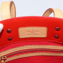 LOUIS VUITTON Monogram Vernis Reade PM Hand Bag Red Rouge M91088 Auth am11167A-18
