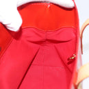 LOUIS VUITTON Monogram Vernis Reade PM Hand Bag Red Rouge M91088 Auth am11167A-20