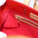 LOUIS VUITTON Monogram Vernis Reade PM Hand Bag Red Rouge M91088 Auth am11167A-21