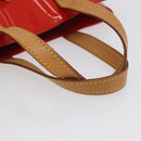 LOUIS VUITTON Monogram Vernis Reade PM Hand Bag Red Rouge M91088 Auth am11167A-7