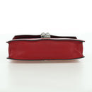 PRADA Electra Studs Chain Shoulder Bag Leather Red Silver Auth am11175V-5