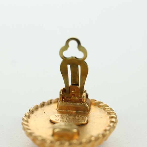 CHANEL COCO Mark Earring metal Gold CC Auth am11179M