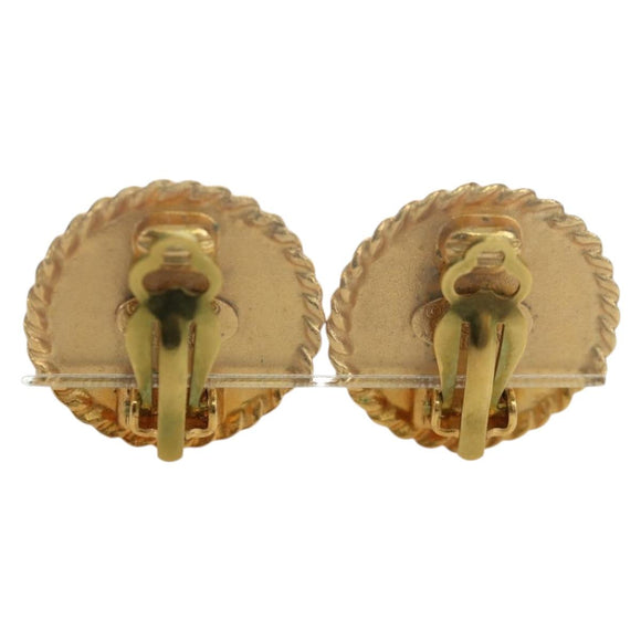 CHANEL COCO Mark Earring metal Gold CC Auth am11179M