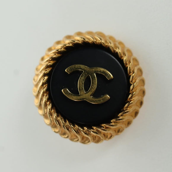 CHANEL COCO Mark Earring metal Gold CC Auth am11179M