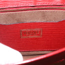 VERSACE Sunburst Clutch Bag Leather Red Gold Auth am11180A-10
