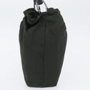 Christian Dior Maris Pearl Hand Bag Nylon Khaki Auth am11182-4