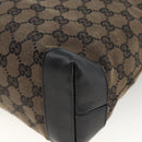 GUCCI GG Canvas Tote Bag Black Silver 019 0402 1705 Auth am11183A-16