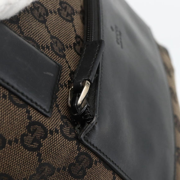 GUCCI GG Canvas Tote Bag Black Silver 019 0402 1705 Auth am11183A