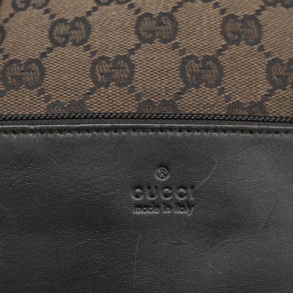 GUCCI GG Canvas Tote Bag Black Silver 019 0402 1705 Auth am11183A