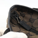GUCCI GG Canvas Tote Bag Black Silver 019 0402 1705 Auth am11183A-9