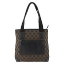 GUCCI GG Canvas Tote Bag Black Silver 019 0402 1705 Auth am11183A-13