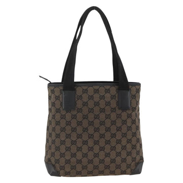 GUCCI GG Canvas Tote Bag Black Silver 019 0402 1705 Auth am11183A - 0