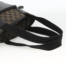GUCCI GG Canvas Tote Bag Black Silver 019 0402 1705 Auth am11183A-7